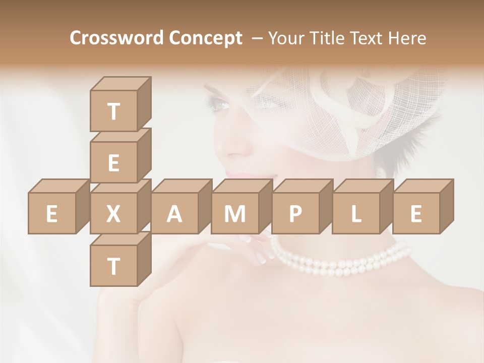 Lady Sensuality Happy PowerPoint Template