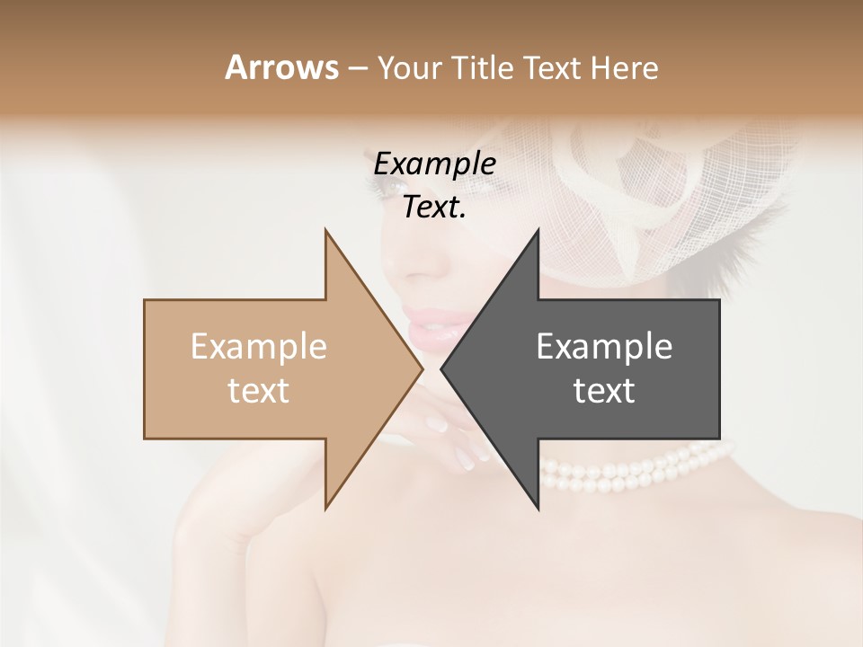 Lady Sensuality Happy PowerPoint Template