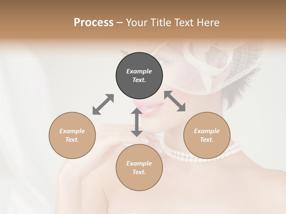 Lady Sensuality Happy PowerPoint Template