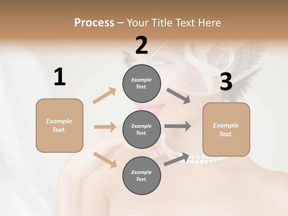 Lady Sensuality Happy PowerPoint Template