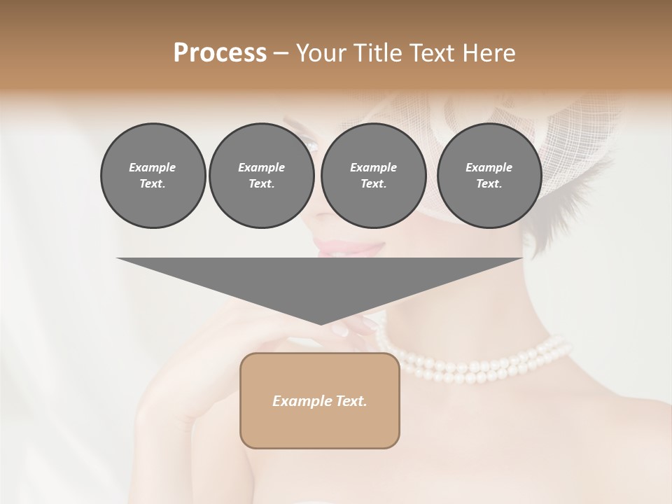 Lady Sensuality Happy PowerPoint Template
