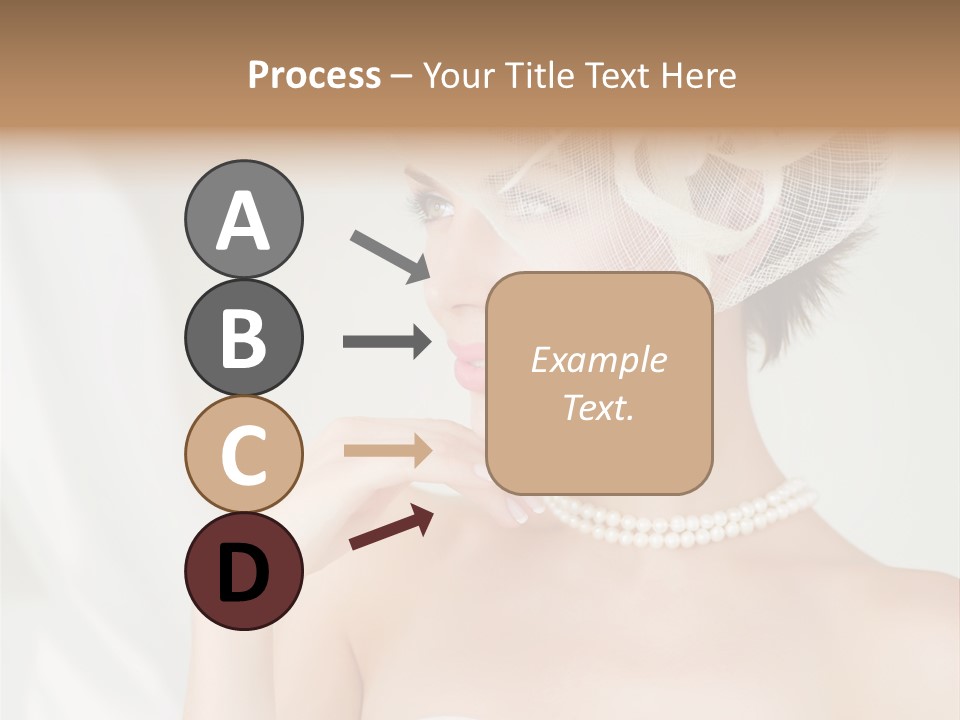 Lady Sensuality Happy PowerPoint Template