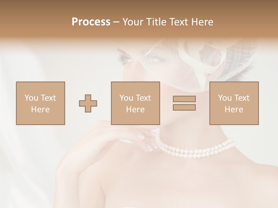 Lady Sensuality Happy PowerPoint Template