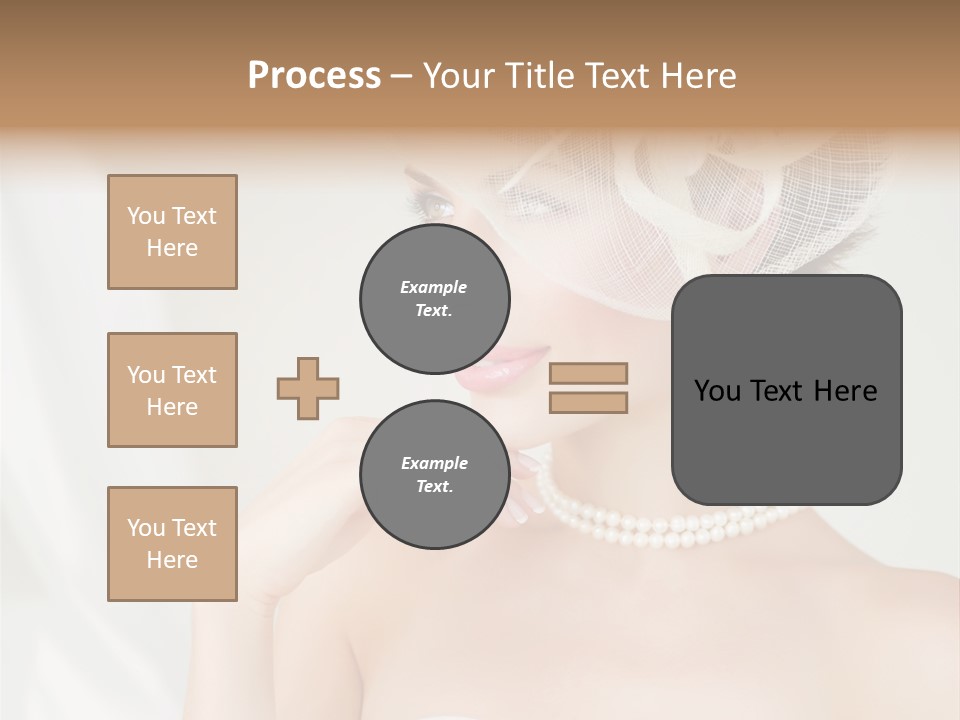 Lady Sensuality Happy PowerPoint Template