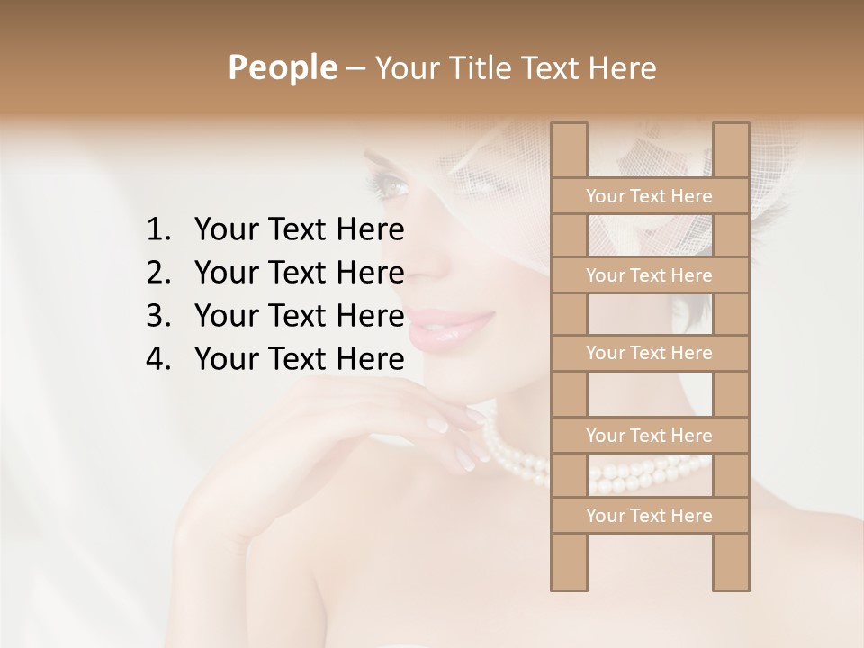 Lady Sensuality Happy PowerPoint Template