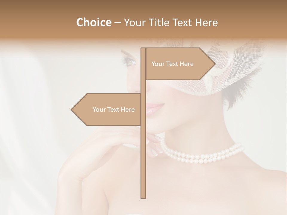 Lady Sensuality Happy PowerPoint Template