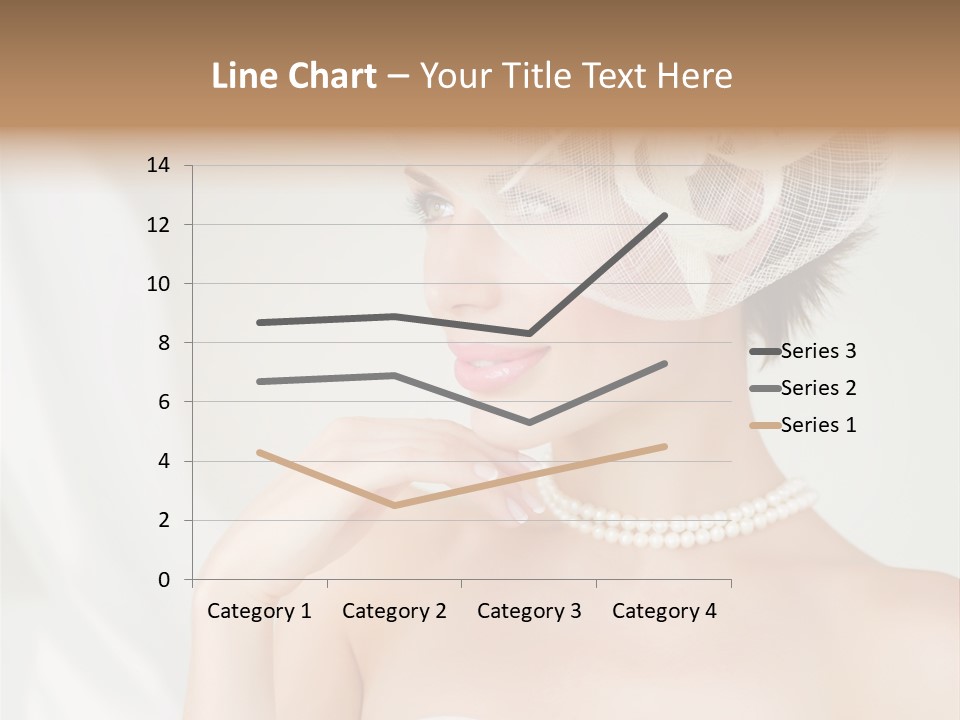 Lady Sensuality Happy PowerPoint Template