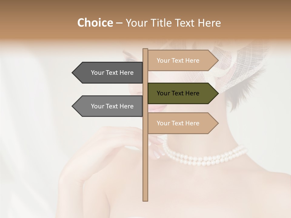 Lady Sensuality Happy PowerPoint Template