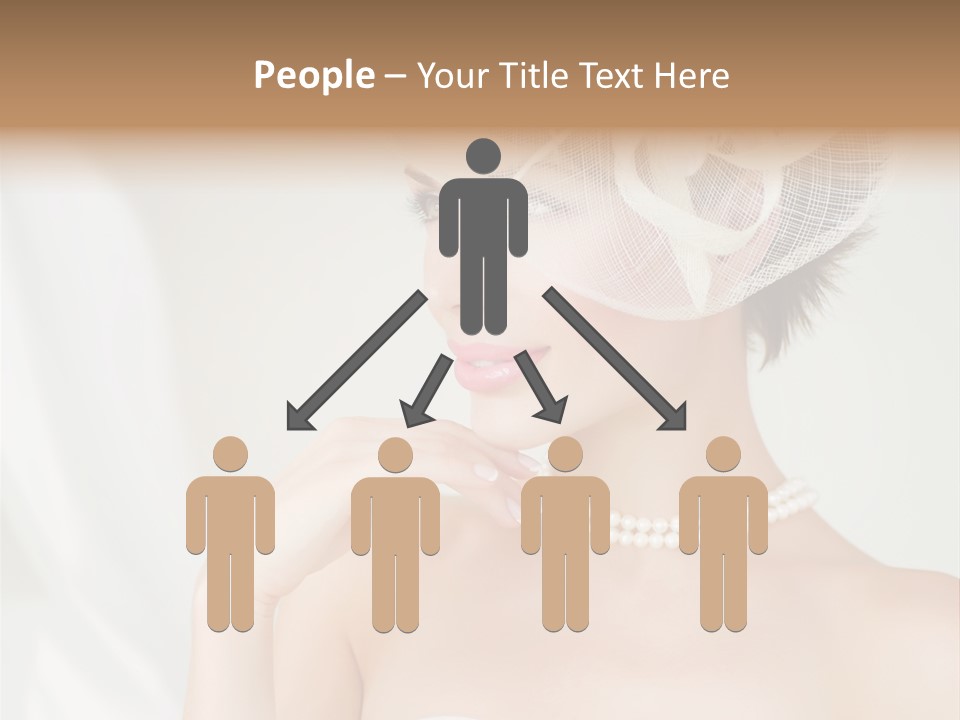 Lady Sensuality Happy PowerPoint Template