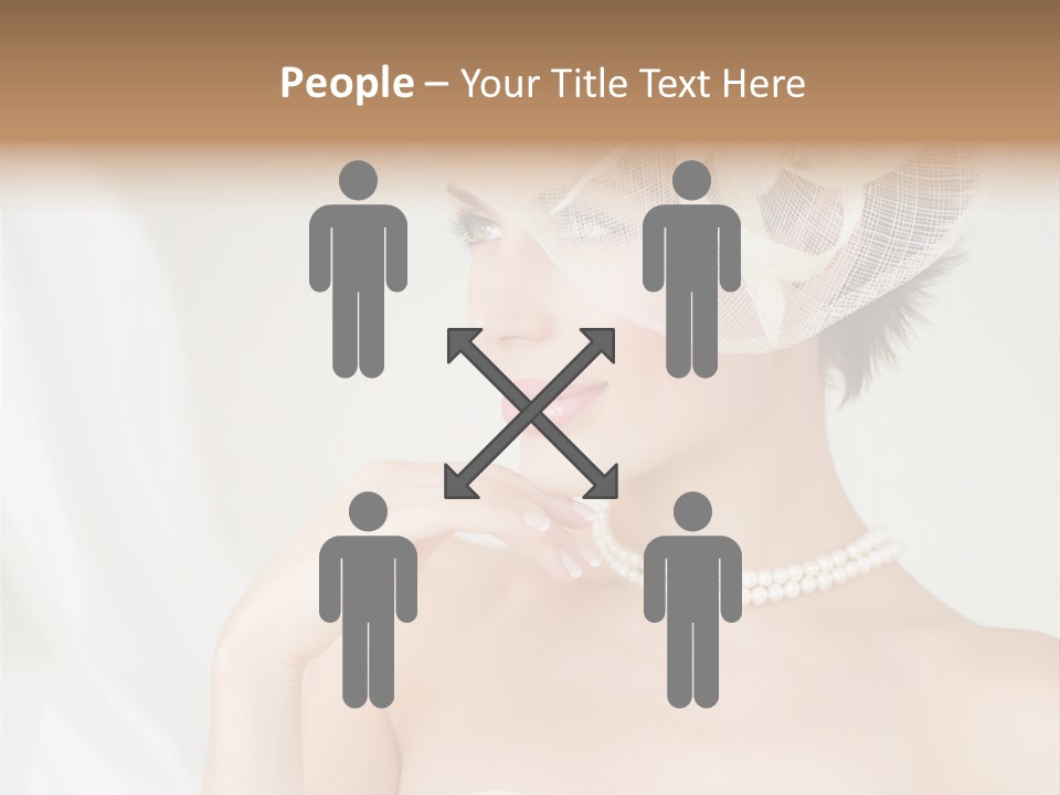 Lady Sensuality Happy PowerPoint Template