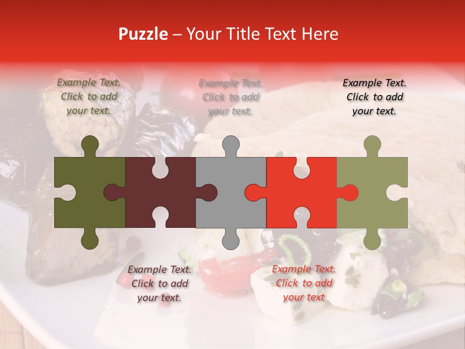 A White Plate Topped With A Burrito Covered In Cheese And Vegetables PowerPoint Template