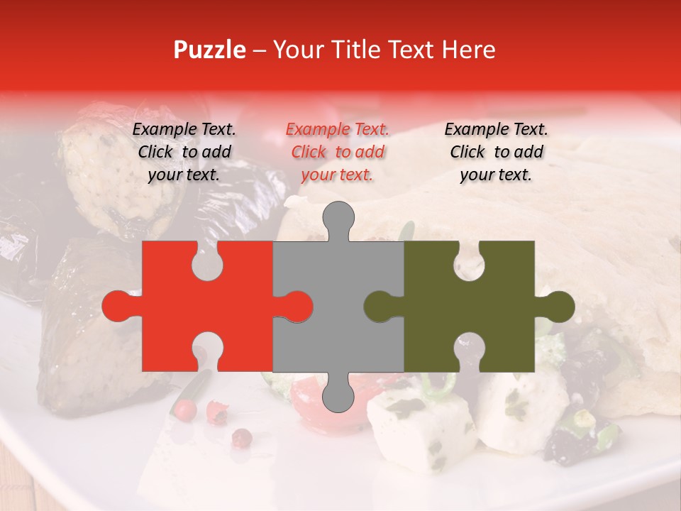 A White Plate Topped With A Burrito Covered In Cheese And Vegetables PowerPoint Template