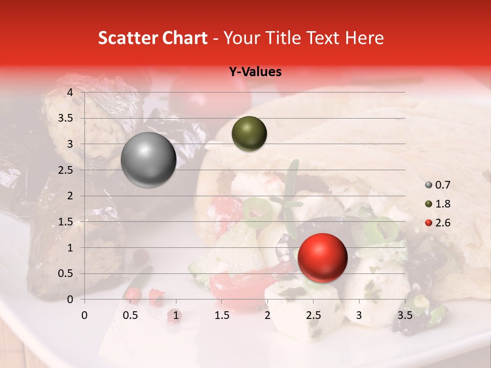 A White Plate Topped With A Burrito Covered In Cheese And Vegetables PowerPoint Template