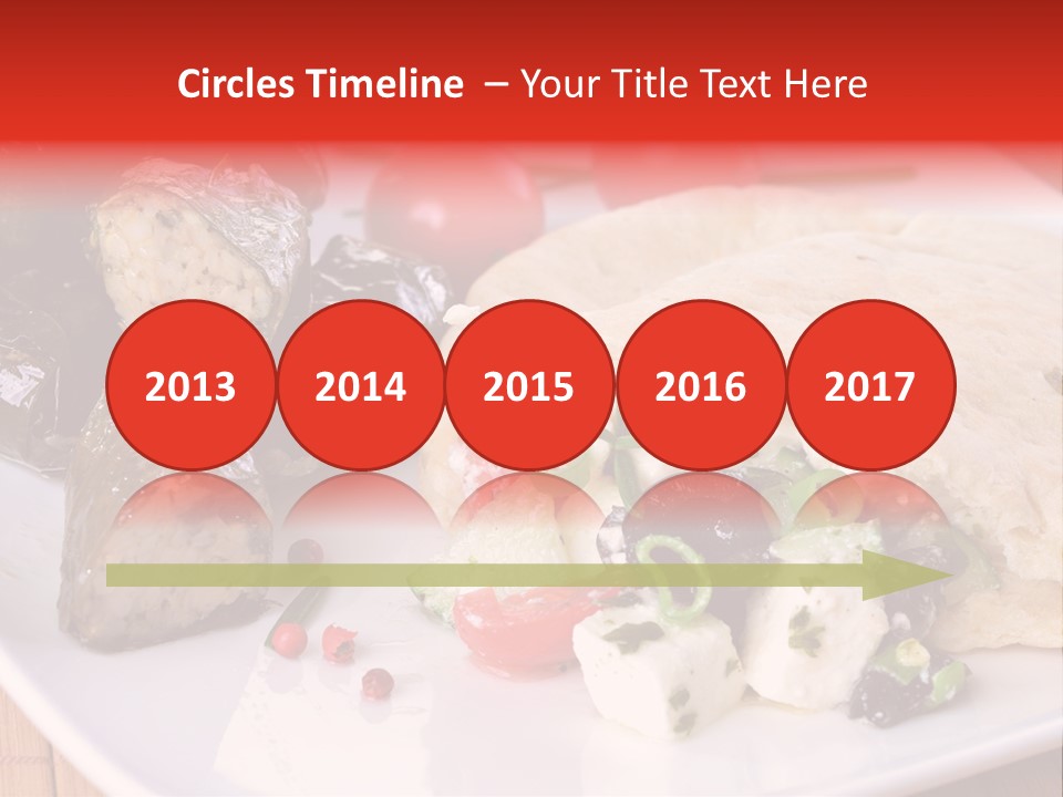 A White Plate Topped With A Burrito Covered In Cheese And Vegetables PowerPoint Template