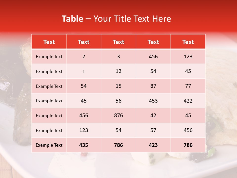 A White Plate Topped With A Burrito Covered In Cheese And Vegetables PowerPoint Template