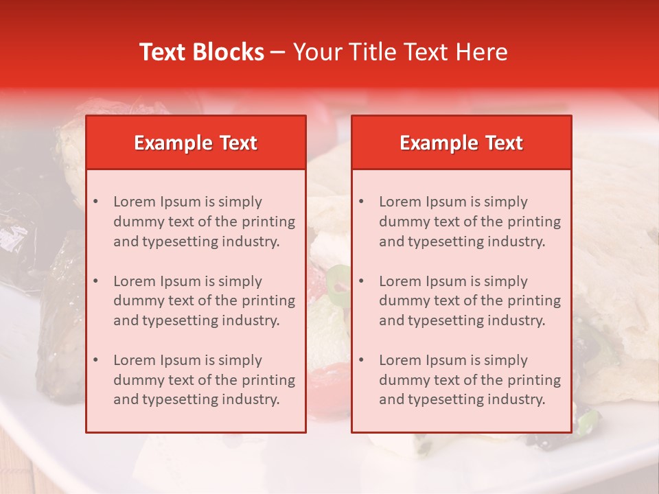 A White Plate Topped With A Burrito Covered In Cheese And Vegetables PowerPoint Template