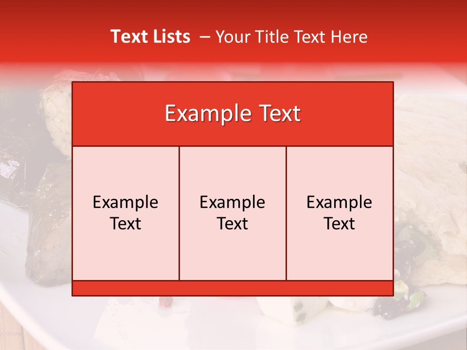 A White Plate Topped With A Burrito Covered In Cheese And Vegetables PowerPoint Template
