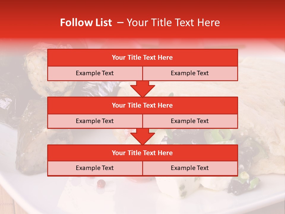 A White Plate Topped With A Burrito Covered In Cheese And Vegetables PowerPoint Template