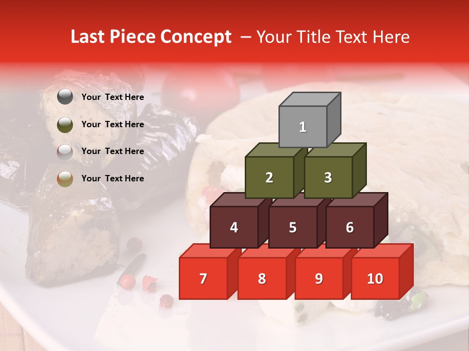 A White Plate Topped With A Burrito Covered In Cheese And Vegetables PowerPoint Template