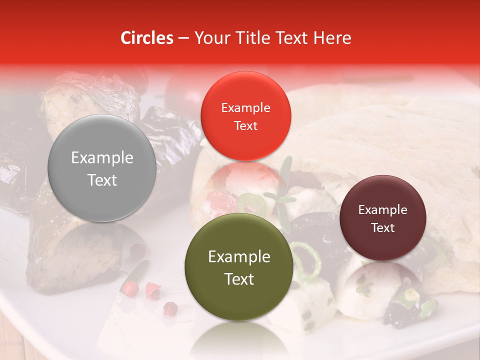 A White Plate Topped With A Burrito Covered In Cheese And Vegetables PowerPoint Template