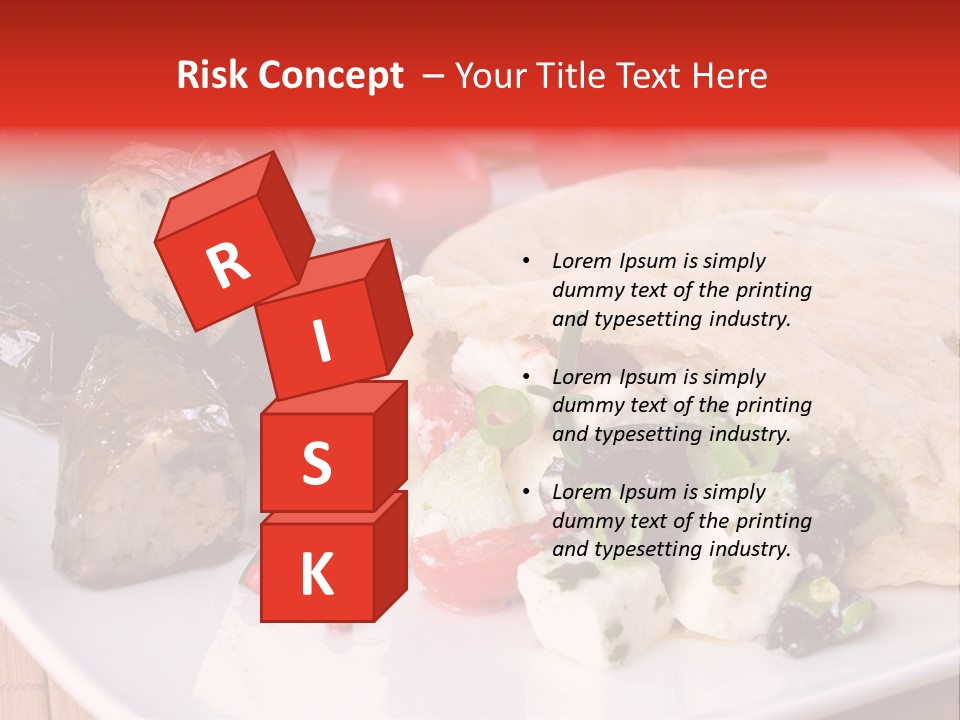 A White Plate Topped With A Burrito Covered In Cheese And Vegetables PowerPoint Template