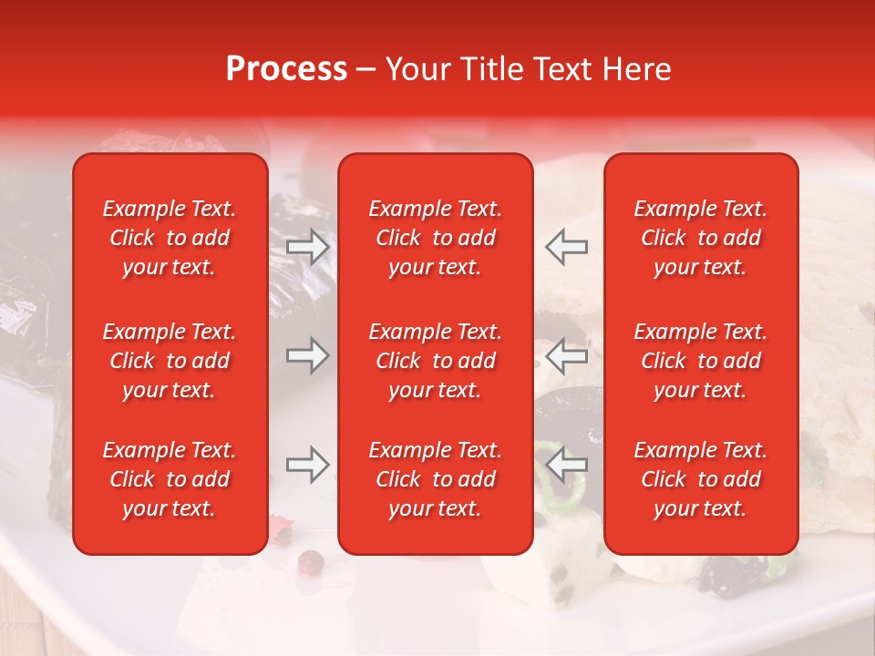 A White Plate Topped With A Burrito Covered In Cheese And Vegetables PowerPoint Template