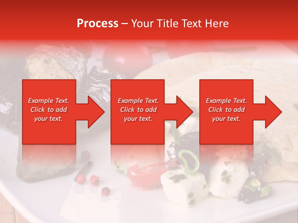 A White Plate Topped With A Burrito Covered In Cheese And Vegetables PowerPoint Template