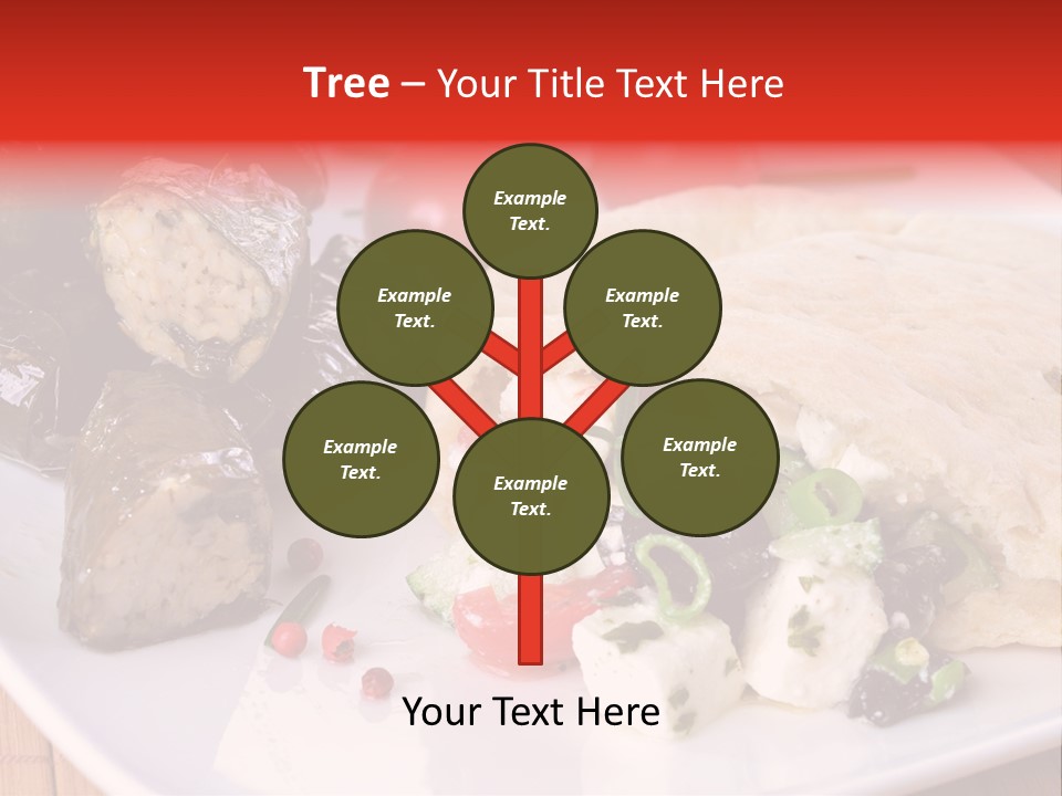 A White Plate Topped With A Burrito Covered In Cheese And Vegetables PowerPoint Template