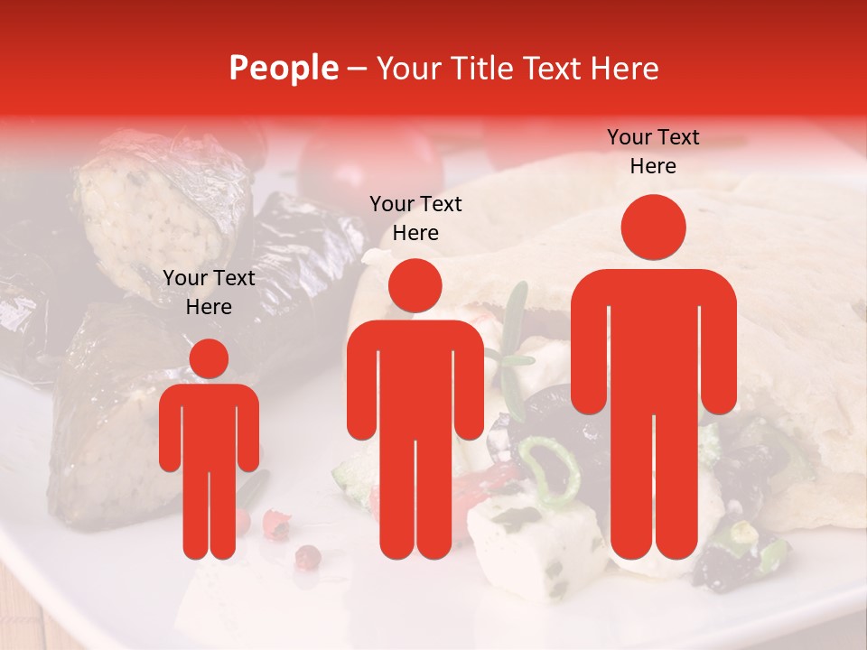 A White Plate Topped With A Burrito Covered In Cheese And Vegetables PowerPoint Template