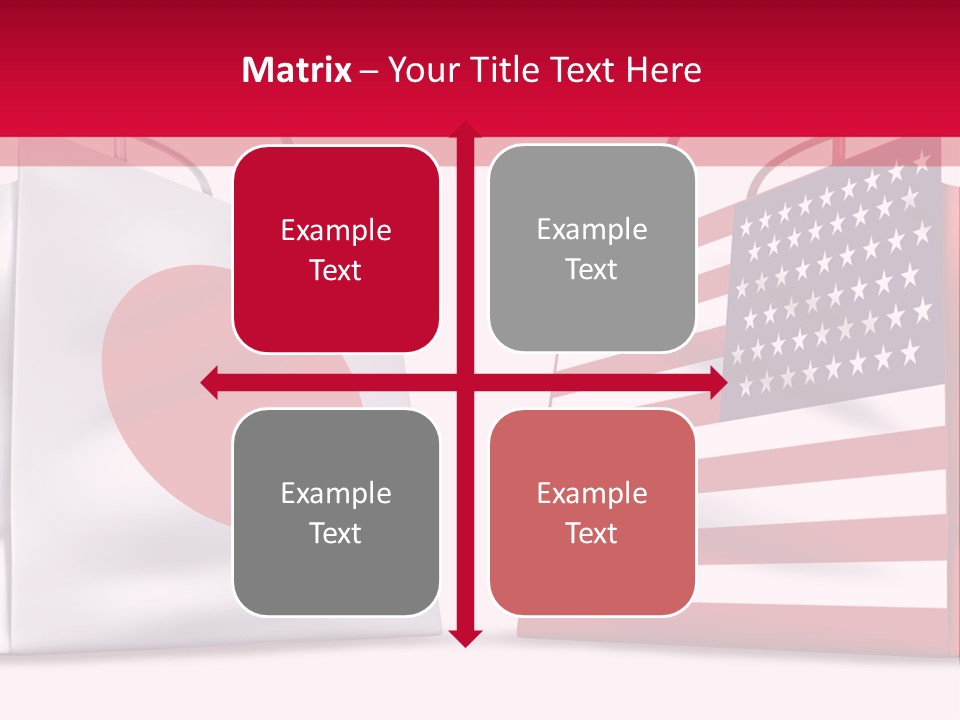 A Shopping Bag With The American Flag On It PowerPoint Template