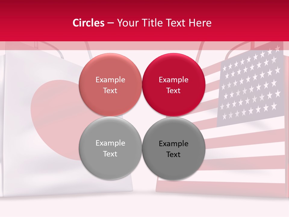 A Shopping Bag With The American Flag On It PowerPoint Template