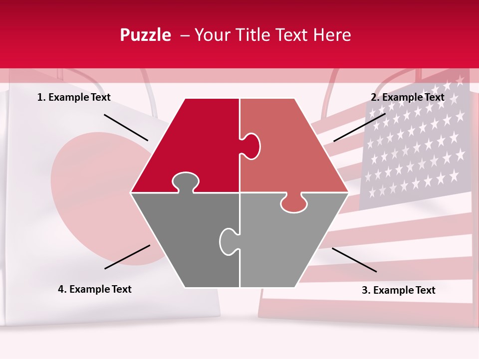 A Shopping Bag With The American Flag On It PowerPoint Template