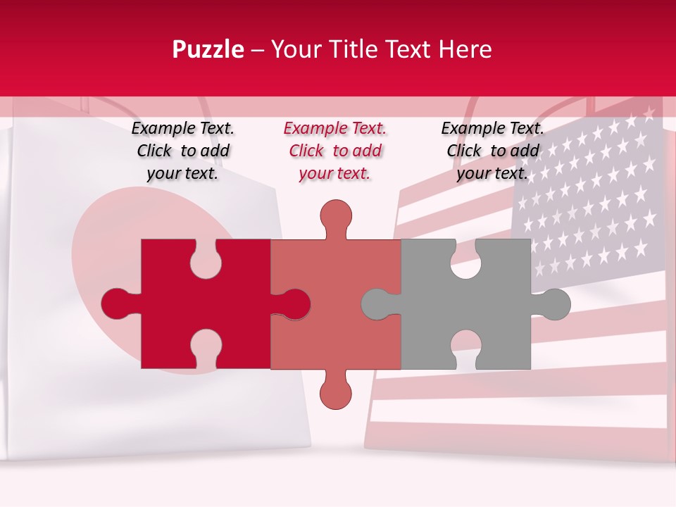 A Shopping Bag With The American Flag On It PowerPoint Template