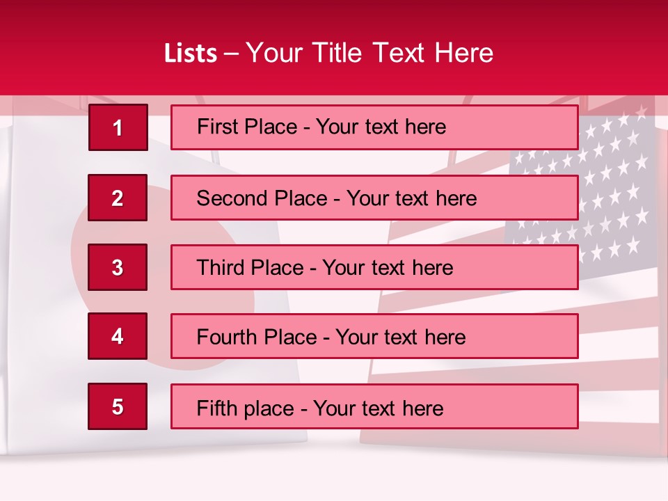 A Shopping Bag With The American Flag On It PowerPoint Template