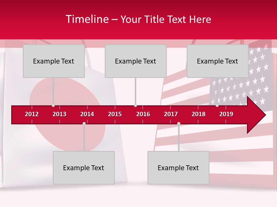 A Shopping Bag With The American Flag On It PowerPoint Template