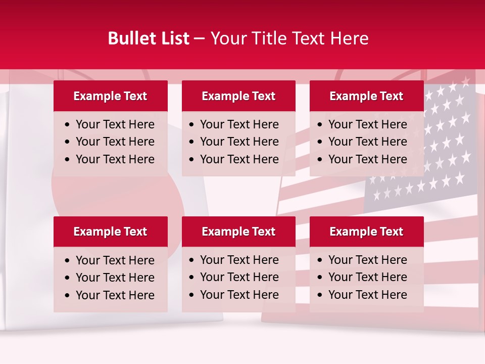 A Shopping Bag With The American Flag On It PowerPoint Template