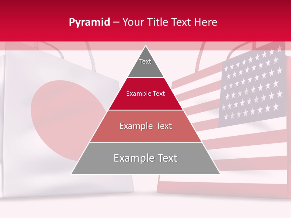 A Shopping Bag With The American Flag On It PowerPoint Template