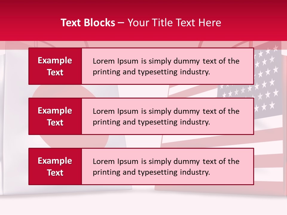 A Shopping Bag With The American Flag On It PowerPoint Template