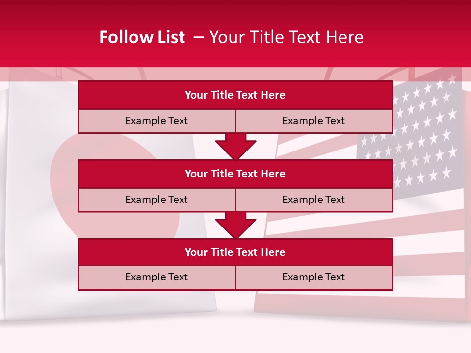 A Shopping Bag With The American Flag On It PowerPoint Template
