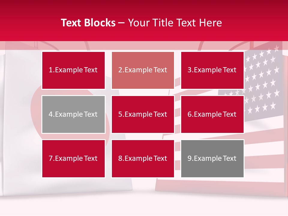 A Shopping Bag With The American Flag On It PowerPoint Template