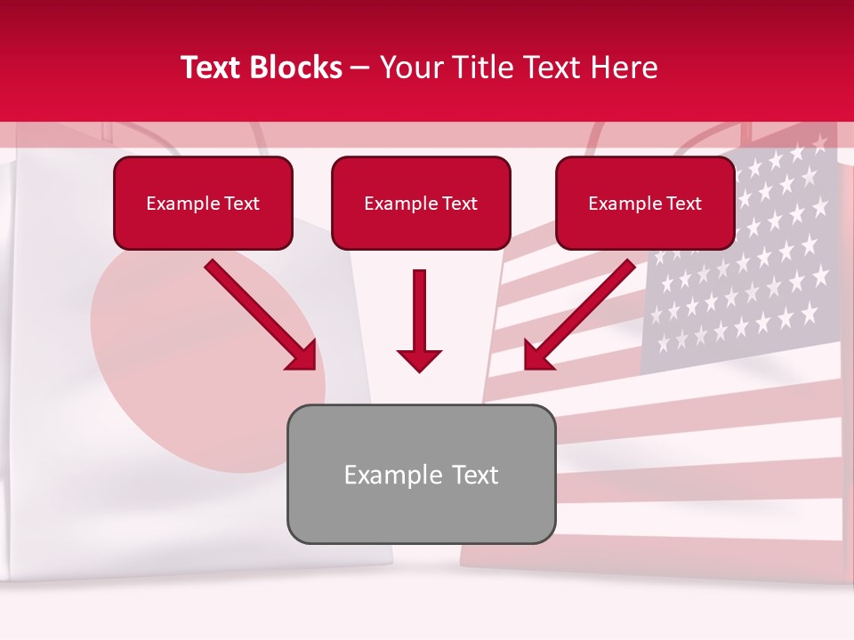 A Shopping Bag With The American Flag On It PowerPoint Template