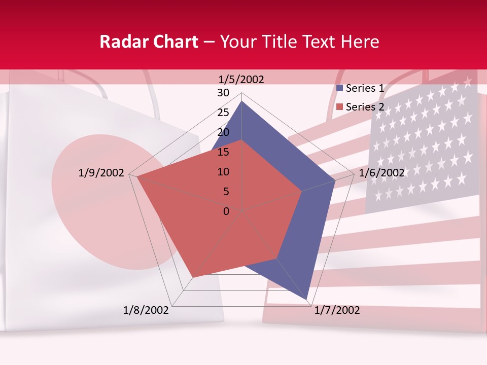 A Shopping Bag With The American Flag On It PowerPoint Template