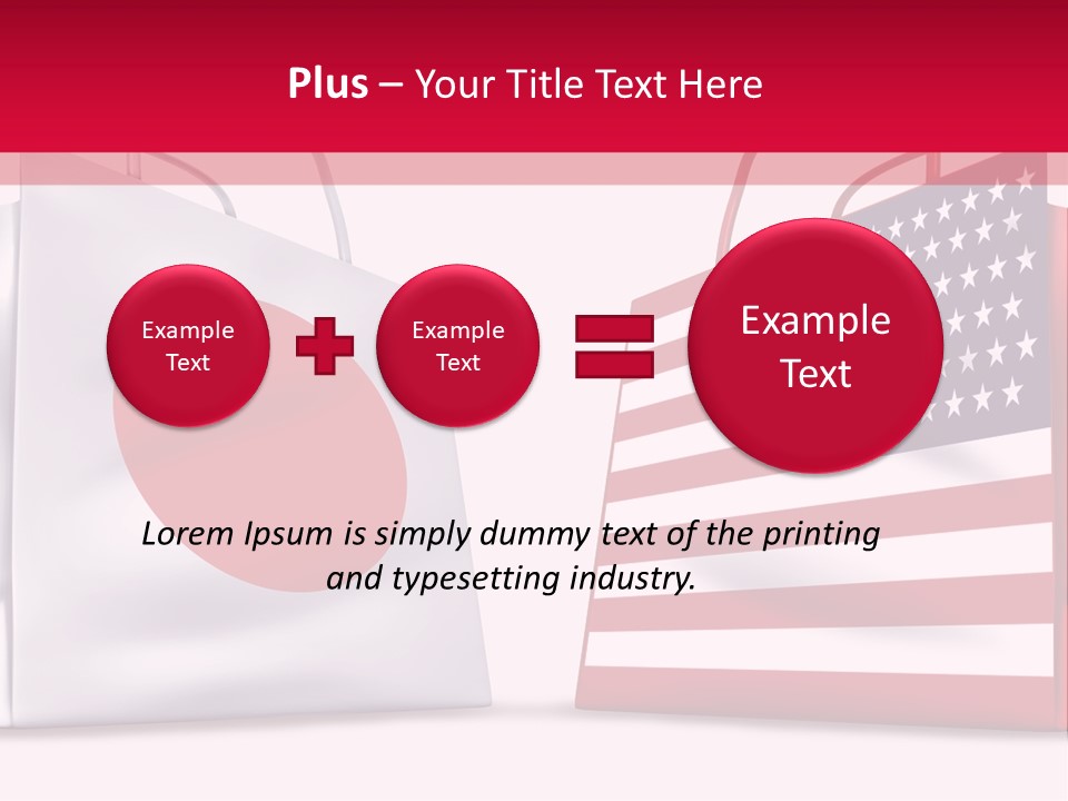 A Shopping Bag With The American Flag On It PowerPoint Template