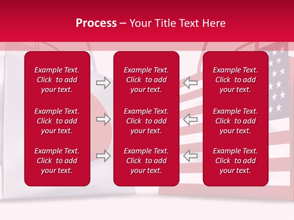 A Shopping Bag With The American Flag On It PowerPoint Template