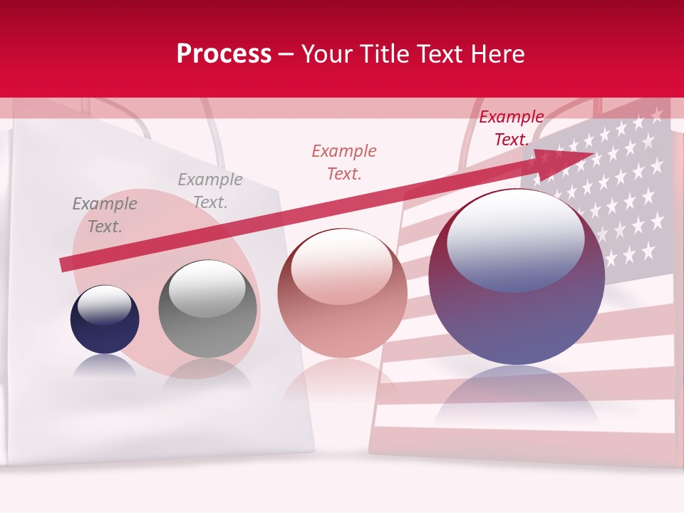 A Shopping Bag With The American Flag On It PowerPoint Template