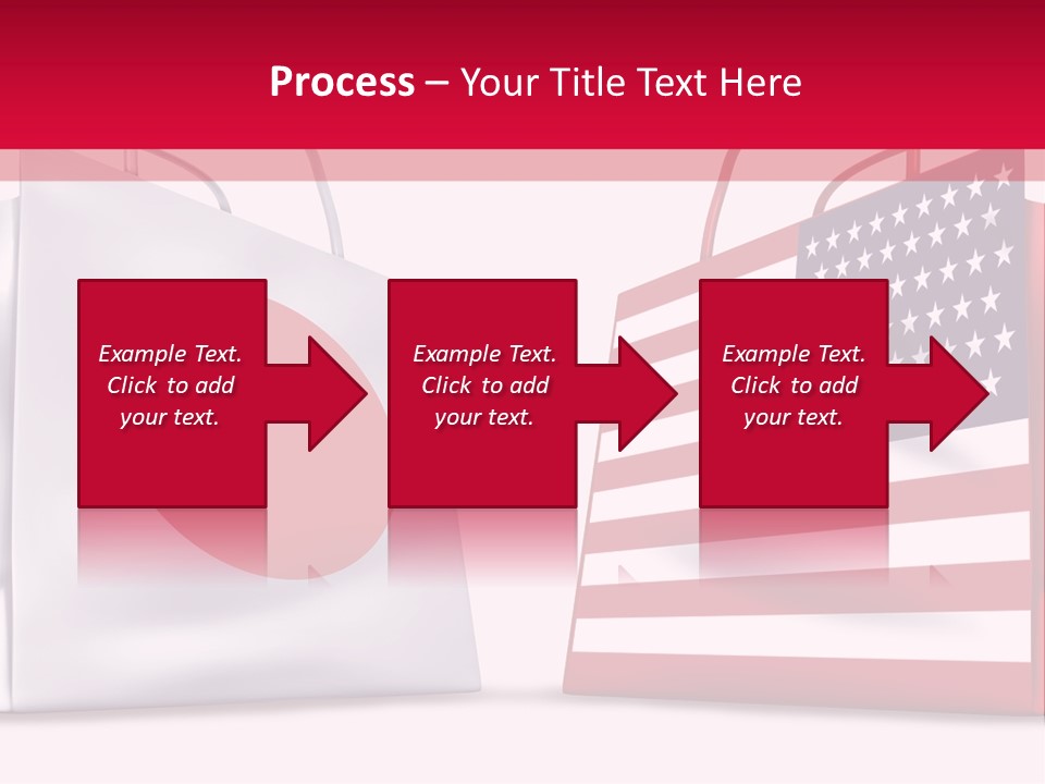 A Shopping Bag With The American Flag On It PowerPoint Template