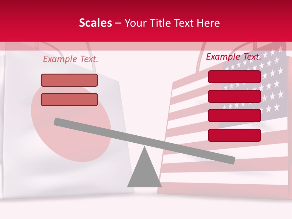 A Shopping Bag With The American Flag On It PowerPoint Template