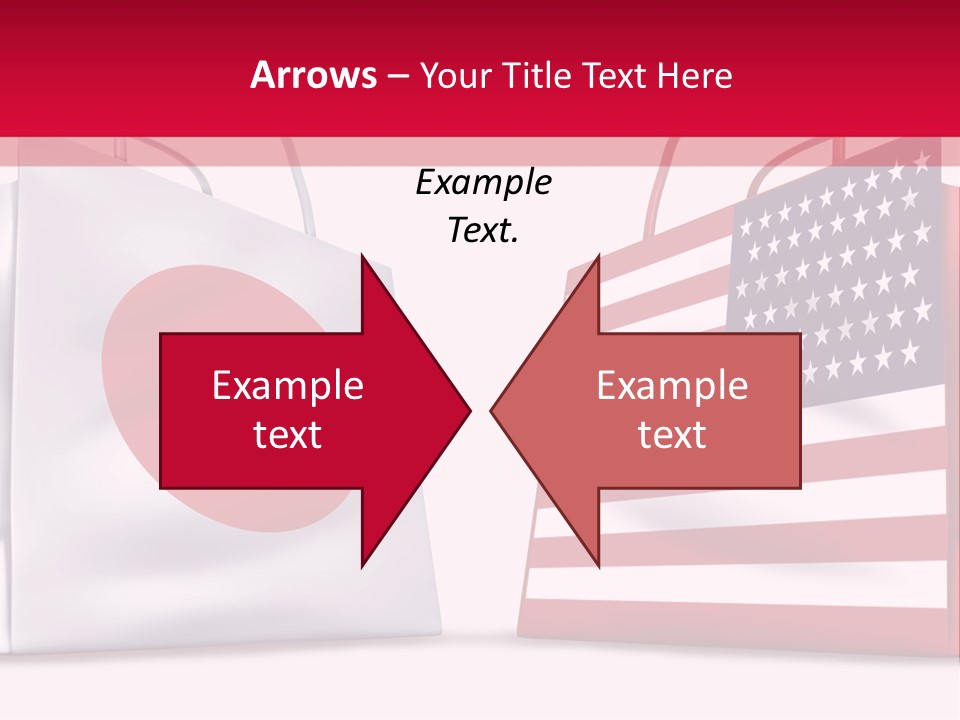 A Shopping Bag With The American Flag On It PowerPoint Template