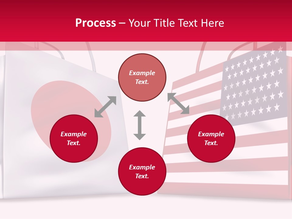 A Shopping Bag With The American Flag On It PowerPoint Template