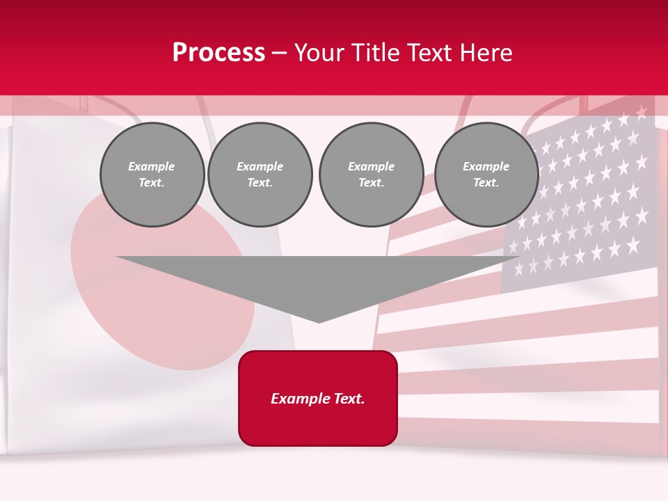 A Shopping Bag With The American Flag On It PowerPoint Template